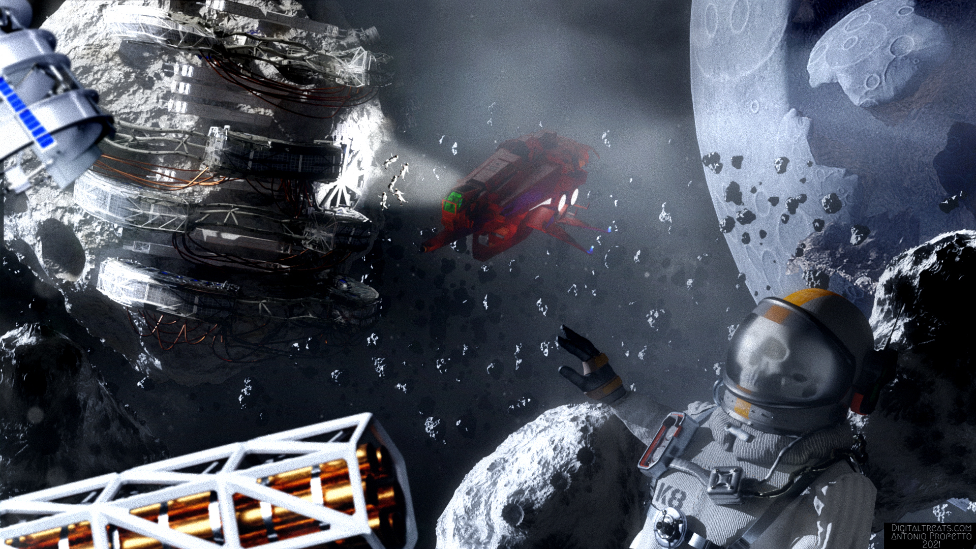 abandoned space station