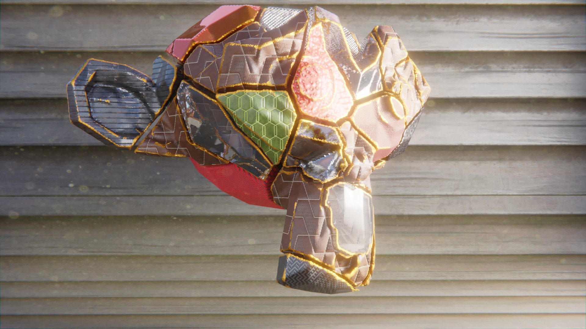 Monkey Head WIth Textures